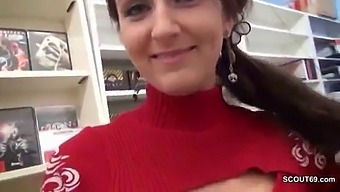 Young German Consumer Gets Fucked By Horny Temporary Worker In Video Store