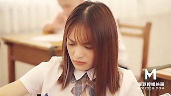 60fps 아시아 포르노 Hd: Xu Lei의 여학생 핸드잡과 오랄 섹스