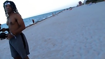 Latina And Asian Teens In Interracial Threesome On Miami Beach