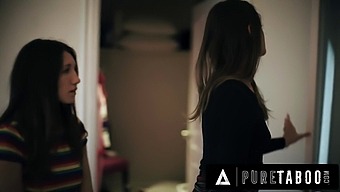 Virgin Teen Maya Woulfe Breaks Taboo With Older Dominating Stepsister Gizelle Blanco
