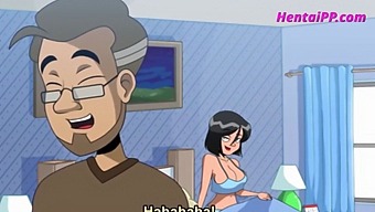 Stepson Gets Assistance From His Busty Mommy To Reach Orgasm In This Uncut Hentai.